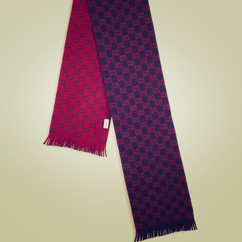 Gucci GG Tricot Scarf - Picture 1 of 2